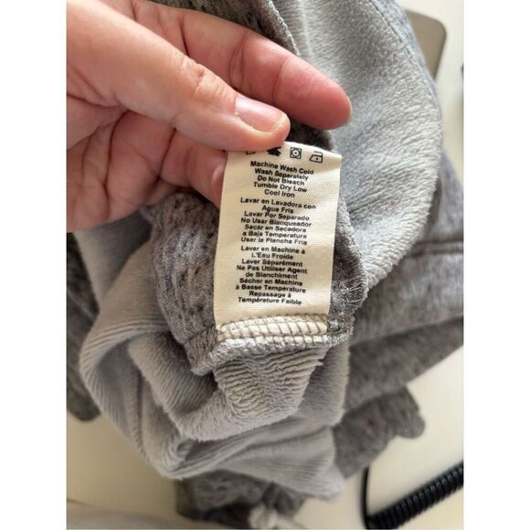 Ugg Women Grey Charlynne Fleece Poncho Sweater Funnnel Neck Pocket Size M/L - Picture 4 of 9